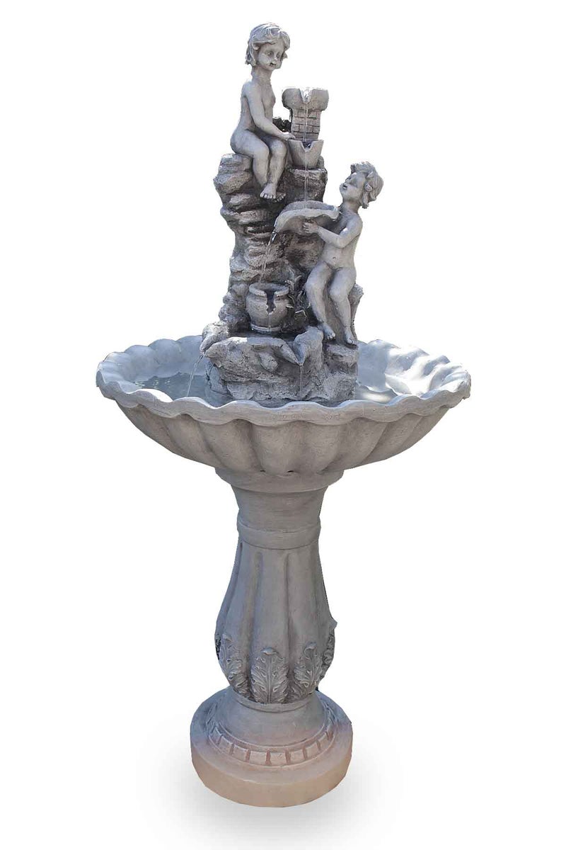 Gartenbrunnen Figurenbrunnen Wasserspiel FoFiglioletti 106 cm 10902