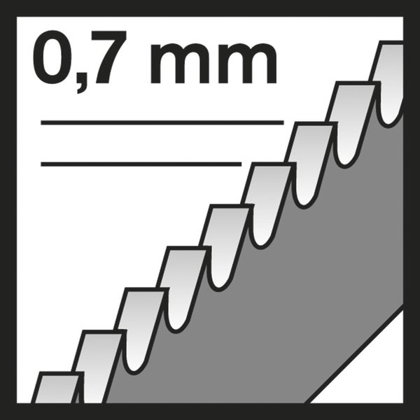 Symbolbild Sägeblattstärke 0,7 Millimeter
