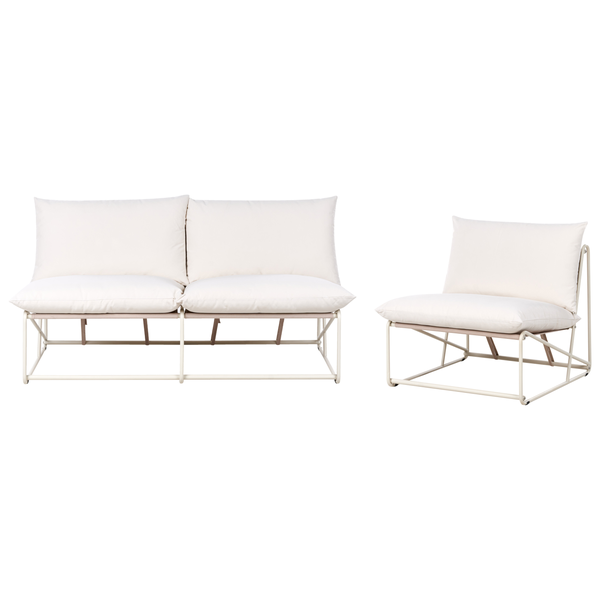 Gartenmöbelset mit Sofa und Sessel