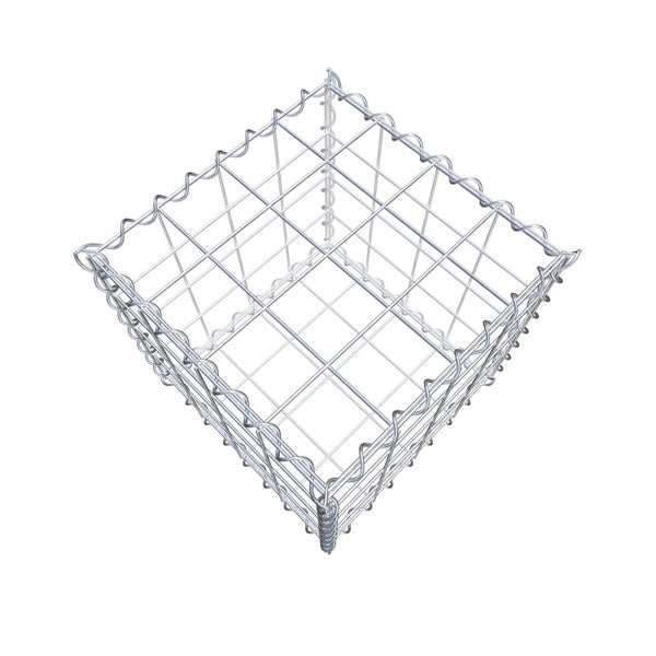 Gabione 40 cm x 40 cm x 40 cm (L x H x T), Maschenweite 10 cm x 10 cm, Spirale