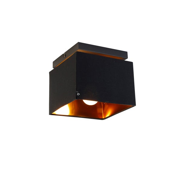 Smarte Deckenleuchte Schwarz mit Gold inkl. WiFi P45 - VT