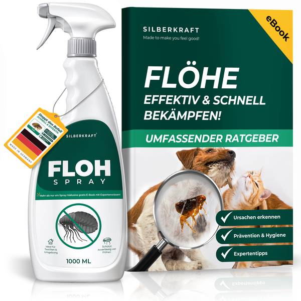 Flohspray mit eBook zur Flohbekämpfung