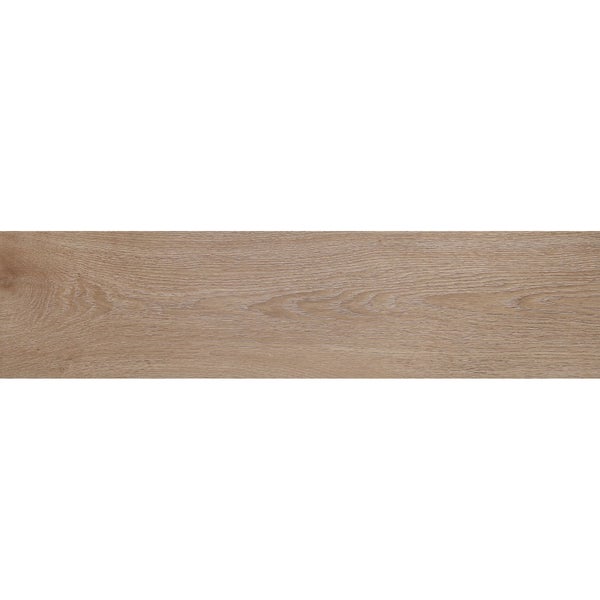 Bodenplanke in Holzoptik mit feiner Maserung.
