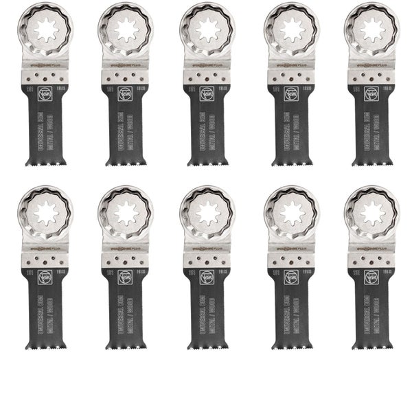 Zehn Universal Bimetall Sägeblätter zum Schneiden von Metall und Holz.