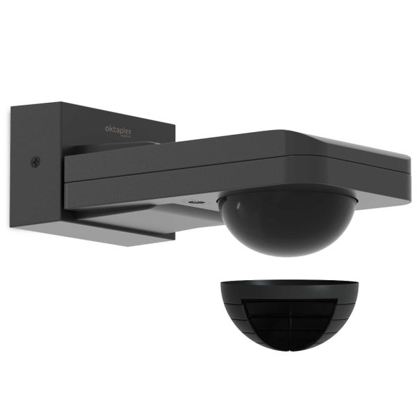 Oktaplex Tea Bewegungsmelder 360 Grad anthrazit IP65 schwenkbar für Wand / Decke