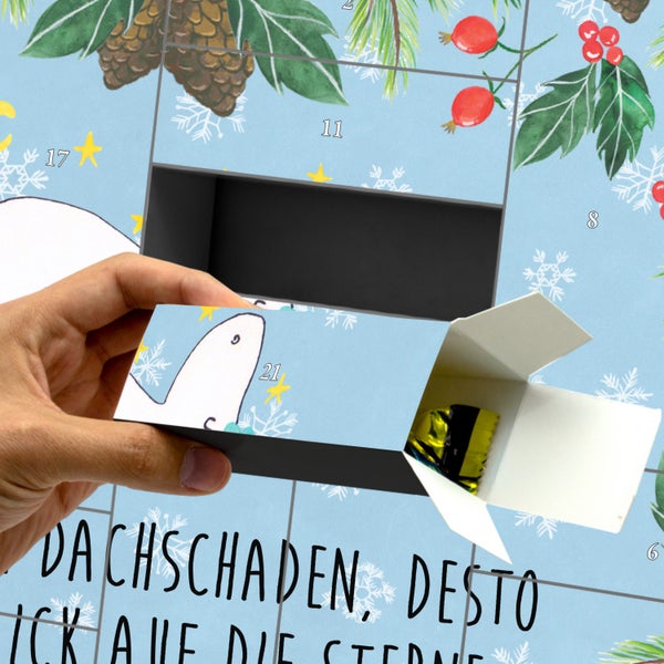 Mr. & Mrs. Panda Befüllbarer Adventskalender Einhorn Sternenhimmel - Blau Pastell