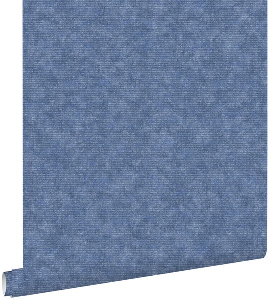 ESTAhome Tapete Uni Blau - 53 cm x 10,05 m - 148309