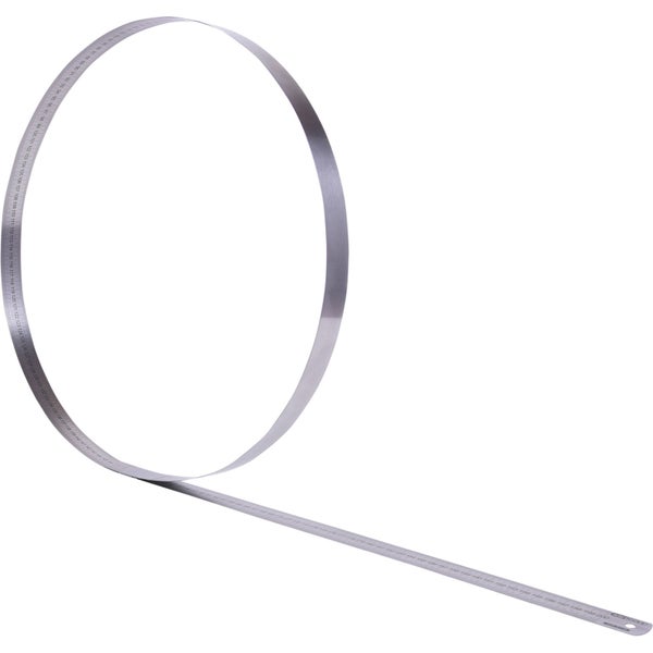 Bandsägeblatt aus Metall mit Zentimeterangaben