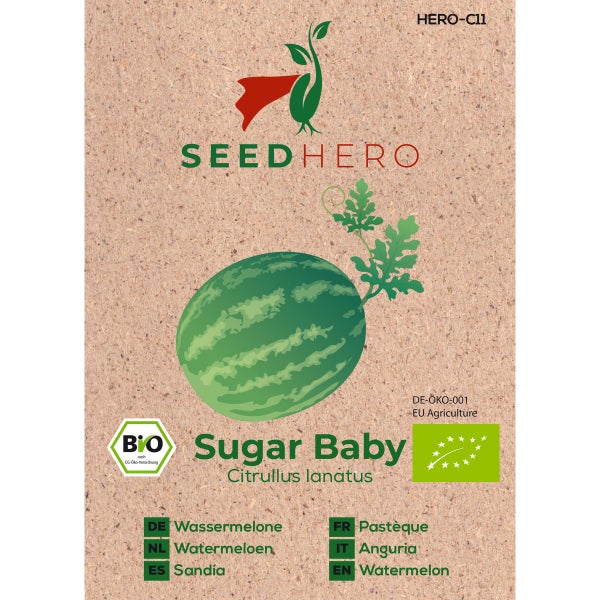 BIO Wassermelone Sugar Baby Samen von Seedhero