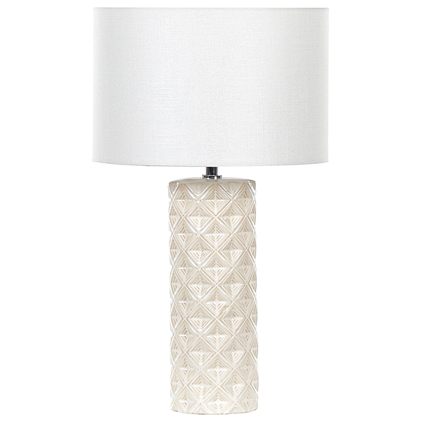 Tischlampe BALONNE Keramik Hellbeige