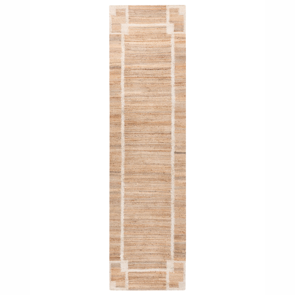 Zwei dekorative Kissen mit geometrischem Muster und Quasten