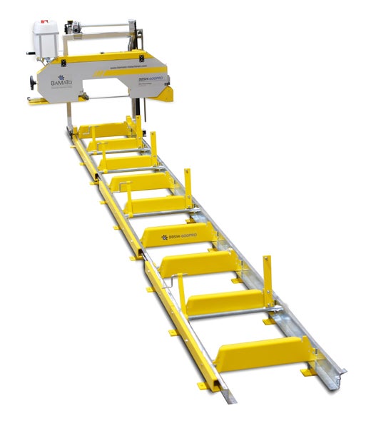 Blockbandsäge mit Schienensystem