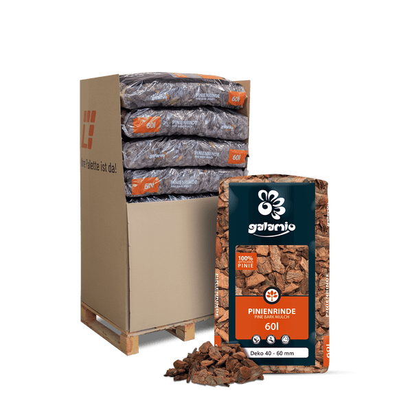 Galamio Rindenmulch Pinie Deko 60l x 13 Sack 780l Palette