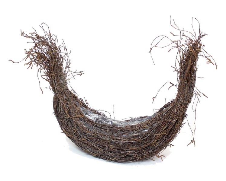 FRANK FLECHTWAREN | Pflanzkorb Gondel, BIRKE, ca. 50 x 25 x 25 cm, GH 50 cm