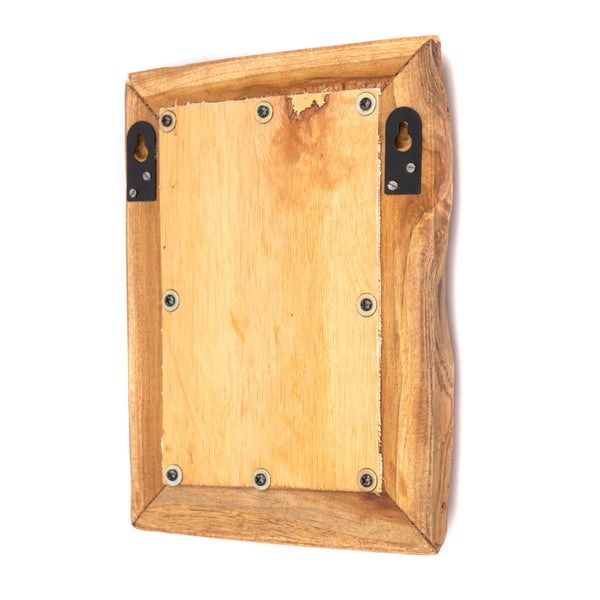 Wandspiegel Base A 40x32cm, Massivholz naturfarben