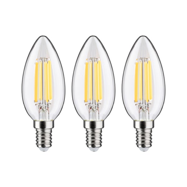Eco-Line Filament 230V LED Kerze E14 525lm 2,5W 3000K Klar