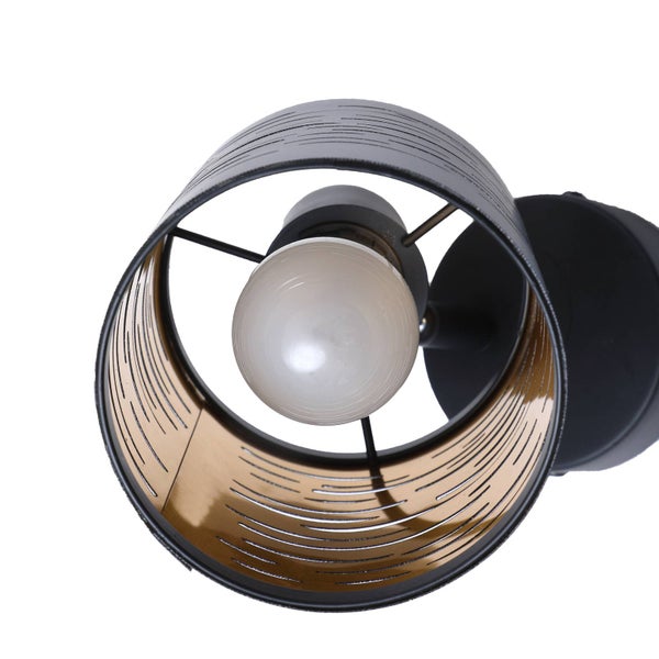Lindby Wandleuchte, Wandlampe Innen Iolyn (Für Kinder Junges Wohnen) in Schwarz (1 flammig E14) - Wandstrahler Wandbeleuchtung Schlafzimmer / Wohnzimmer Wohnzimmerleuchte