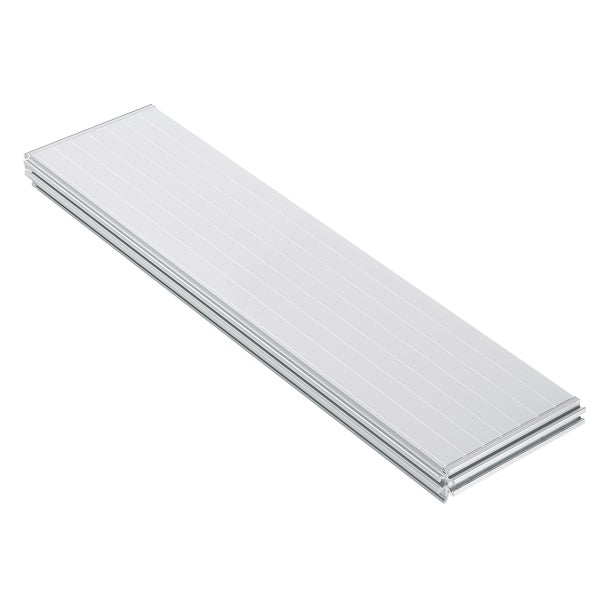 Rechteckiges Lamellenpaneel aus Aluminium zur Wandverkleidung