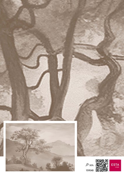 ESTA Home Tapete mit Baumlandschaftsmotiv