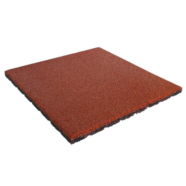 Gummifliesen 25 mm – 1 m2 (4 Fliesen à 50 x 50 cm) – Rot