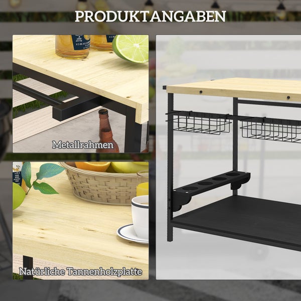 Raumansicht mit dunkler Wandtapete mit kreisförmigen Ornamenten