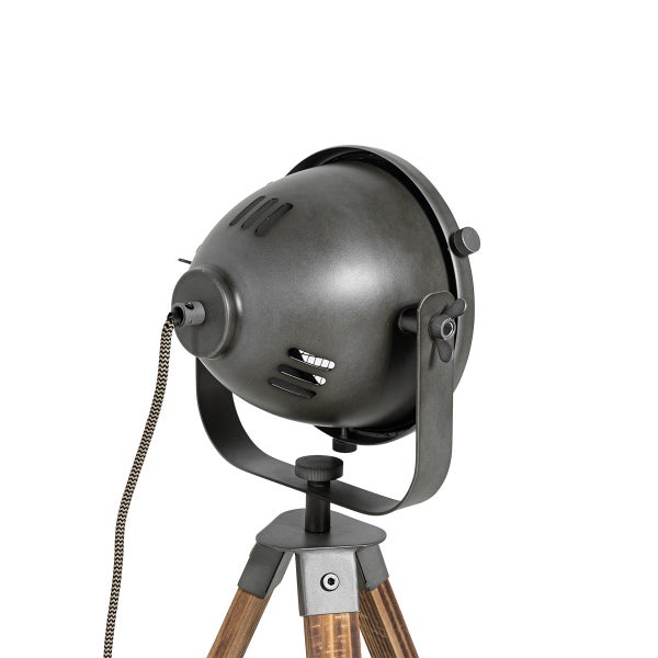 Strahlerlampe auf Holzstativ