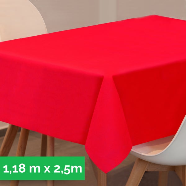 Tischdecke aus stoffähnlichem Vlies, Öko-Tex 100, 1,18 m x 2,50 m Pink
