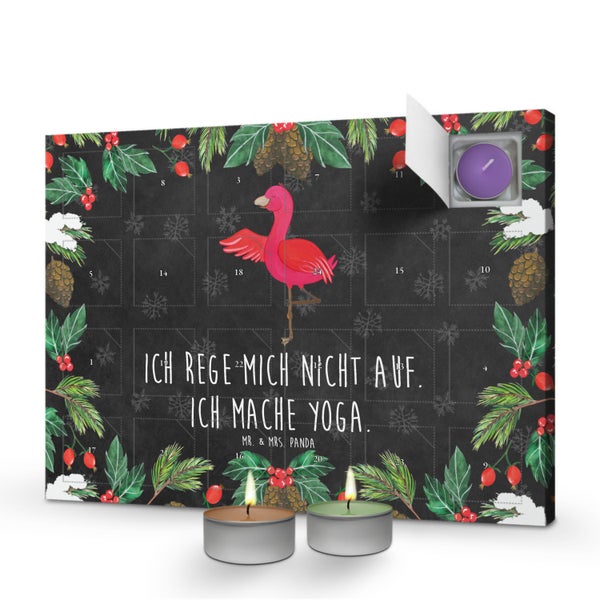 Mr. & Mrs. Panda Duftkerzen Adventskalender Flamingo Yoga - Schwarz