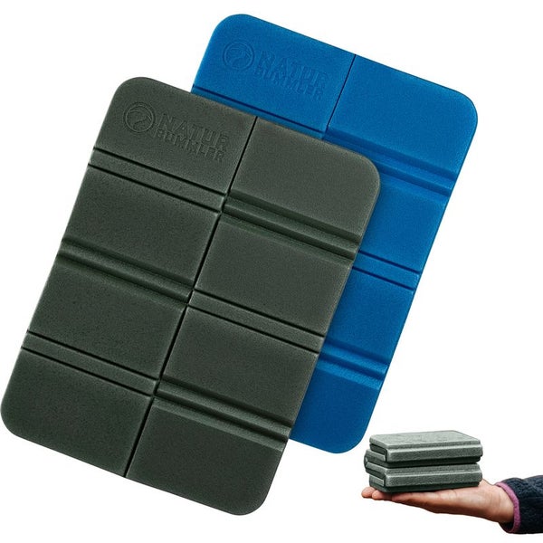 Naturbummler ® 2er Set Thermo Sitzkissen Outdoor [Faltbar] mit Tragetasche – Stuhlkissen Sitzunterlage Stuhl Survival Wandern