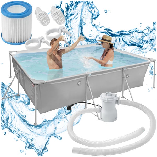 Swimming Pool tectake Summertime rechteckig 300 x 207 cm