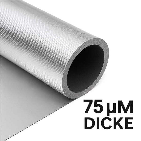 Hammerschlag Reflektionsfolie 10 Meter Rolle – Diamond Lightite Folie für maximale Lichtausbeute, 1,2m Breite