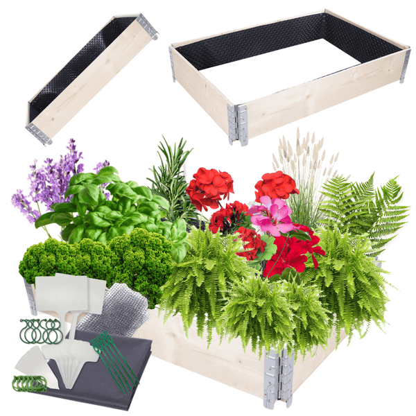 Hochbeetkisten GuardBox HxBxT 20x120x80 cm 1 Ebeneinkl. Luftpolsterfolie Imprägniert