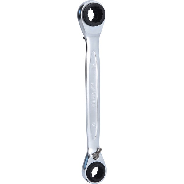 KS TOOLS 4 in 1 GEARplus umschaltbar Doppel-Ratschenringschlüssel 12 x 13 x 14 x 15 mm - 503.4543