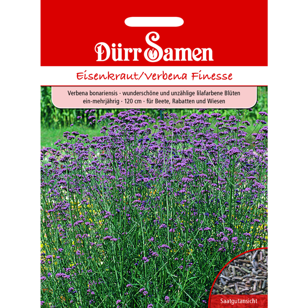 Eisenkraut Finesse lilafarbene Blüten ein-mehrjährig Saatgut von Dürr Samen