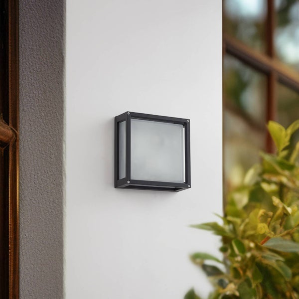 Lucande Wandleuchte außen Aurelien mit Bewegungsmelder (spritzwassergeschützt (Modern) in Alu aus Aluminium (2 flammig, E27) - Außenwandleuchten Wandlampe Led Außenlampe Outdoor für