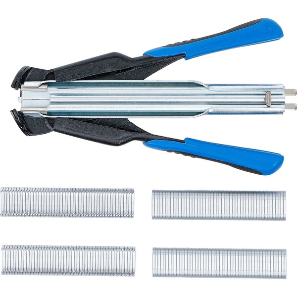 Drahtklammernzange mit Drahtklammern