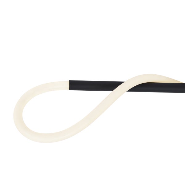 Detailansicht einer LED Leuchte mit gebogenem, flexiblem Leuchtkörper