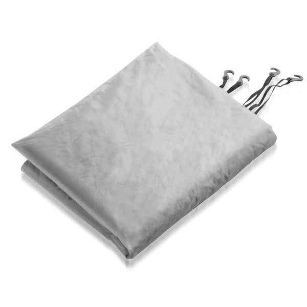 FLOORDIREKT Autoabdeckung  - Halbgarage - Witterungsbeständige Schutzhülle - Silber - 2,59 x 1,22 x 0,61 m