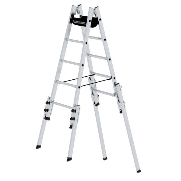 PROREGAL Sprossen-Stehleiter Treppengängig 2 x 5 Sprossen