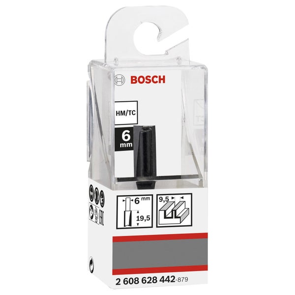 Bosch Nutfräser Standard for Wood 6 mm D1 9,5 mm L 19,5 mm G 51 mm - 2608628442