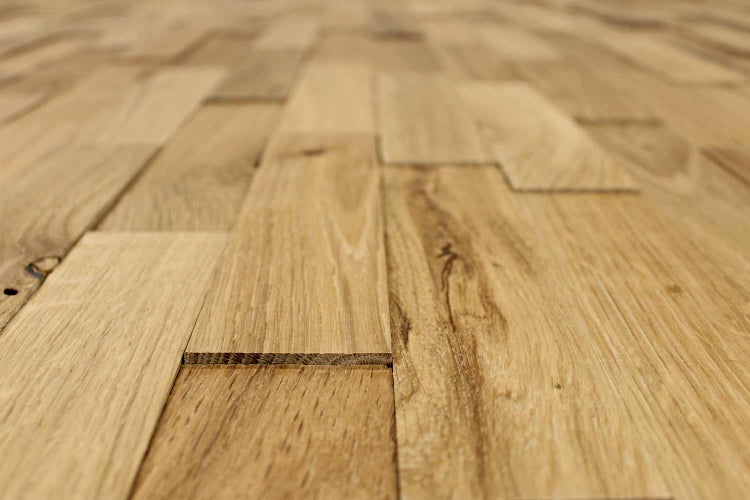 wodewa Wandverkleidung Holz 3D Optik Eiche Rustikal, geölt strukturiert, 400, selbstklebend 1m² Wandpaneele Moderne Wanddekoration Holzverkleidung Holzwand Wohnzimmer Küche Schlafzimmer