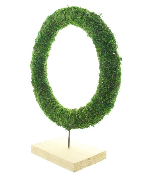FRANK FLECHTWAREN | Dekoring Moos, KUNSTSTOFF, MOOS, METALL, HOLZ, 35 x 15 x 43,5 cm