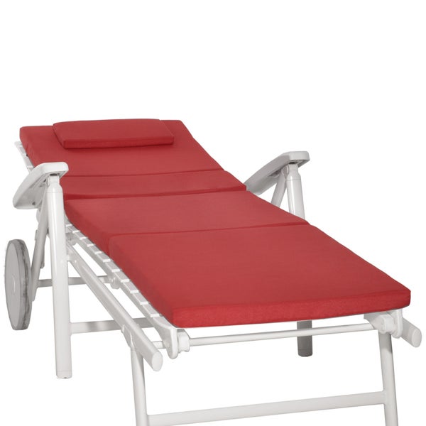 Beautissu Loft RL Rollliegenauflage 200x60x5cm Rot