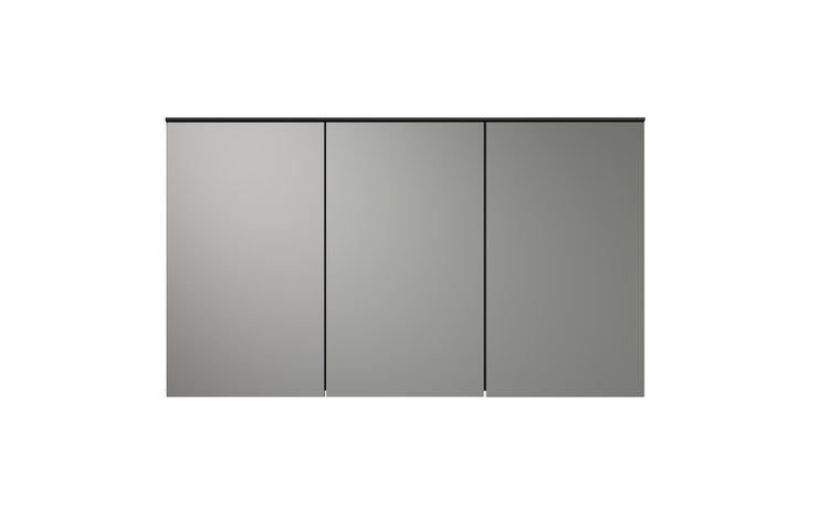 Synnax Spiegelschrank Bad 3 Spiegeltüren grau. 120 X 17 X 70 cm