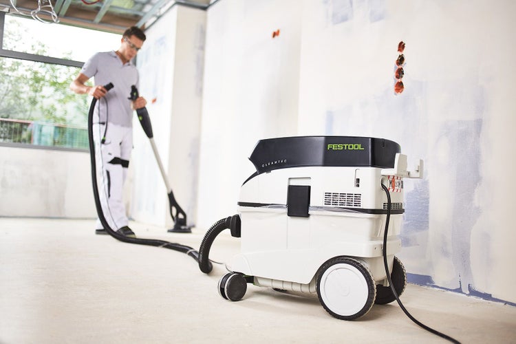 Festool Absauggerät mit Saugschlauch und Staubsäcken