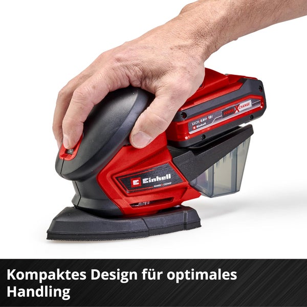 Einhand Akku Multischleifer von Einhell mit Power X Change Akku, kompaktes Design für optimale Handhabung