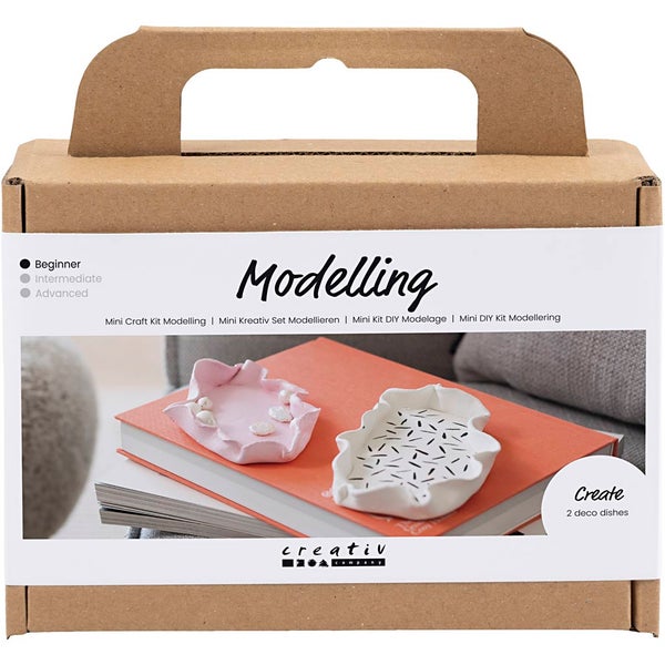 Creativ Company DIY Sets Modellieren Mini Kreativ Set Modellieren, Schalen, Kreativ Box