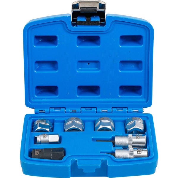 Steckschlüssel-Satz in blauem Koffer