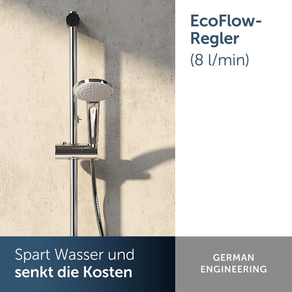 Duschset mit Handbrause und EcoFlow Regler