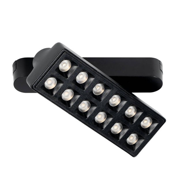 Lindby LED Lumaro (Modern) in Schwarz (12 flammig, ) Wohnzimmerleuchte